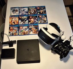 PS4 slim 1TB + PS VR + 11 παιχνίδια