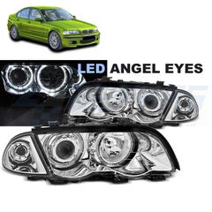 ΦΑΝΑΡΙΑ Angel eyes LED ΧΡΩΜΙΟΥ ταιριάζει σε BMW E46 05.98-08.01 S/T