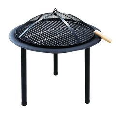 BORMANN ELITE BFT6001 Tζάκι Εξωτερικού Χώρου με μεταλλικά Πόδια και Προστατευτικό Πλέγμα, Μαύρο (077978)