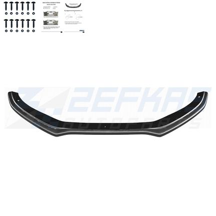 Σπόϊλερ εμπρός κατάλληλο για AUDI A4 S-Line / S4 B8 Facelift 2011-2015 Γυαλιστερό Μαύρο
