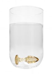 Acrylic Goldchip Butt Plug Set - Gold