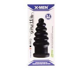 X-MEN 9.2 inch Butt Plug Black-thumb-3