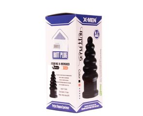 X-MEN 9.2 inch Butt Plug Black-thumb-2