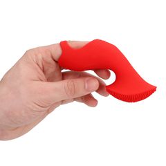 Textured Finger Vibrator - Sunrise Red-thumb-13
