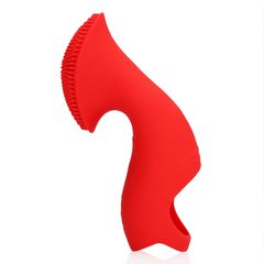 Textured Finger Vibrator - Sunrise Red-thumb-6