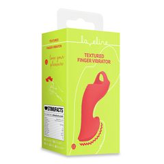 Textured Finger Vibrator - Sunrise Red-thumb-4