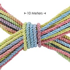 Polyester Bondage Rope 10 m - Multicolor Pastel-thumb-2