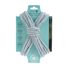 Polyester Bondage Rope 10 m - Powder Blue-thumb-1