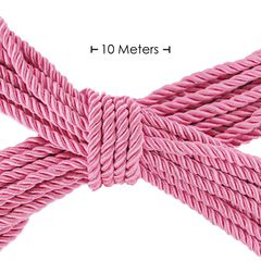 Polyester Bondage Rope 10 m - Pink-thumb-2
