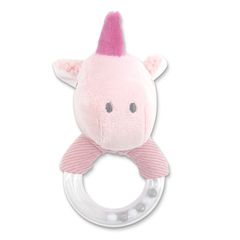Κουδουνίστρα Δαχτυλίδι Unicorn Pink Lorelli