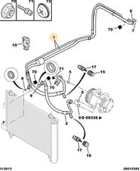ΣΩΛΗΝΑΣ ΣΥΣΤΗΜΑΤΟΣ ΚΛΙΜΑΤΙΣΜΟΥ CITROEN C5 6460HR ΚΑΙΝΟΥΡΙΟΣ ΓΝΗΣΙΟΣ ΕΙΔΙΚΗ ΤΙΜΗ !!!