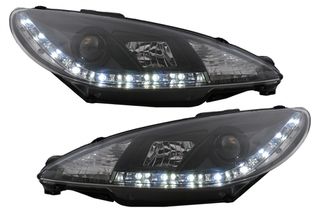 ΦΑΝΑΡΙΑ ΕΜΠΡΟΣ LED DRL Headlights Peugeot 206 (1998-2002) Black
