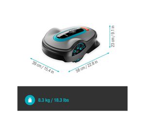 Gardena 19702-72 Smart Σετ Router με Ρομποτική Χλοοκοπτική Sileno Life 1000