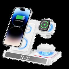 WiWU 4 in 1 Power Air Wireless Charging Station White 15W (W006)