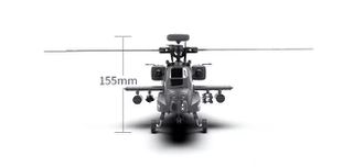 Ελικόπτερα 2025 AH-64D Apache RC Helicopter / GPS 3D6G Dual Axis Gyro Brushl-thumb-1