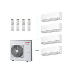 Κλιματιστικό Toshiba RAS - 4M27G3AVG-E (4-room) + 4 Yukai Plus 9000BTU