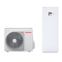 Αντλία θερμότητας Toshiba ESTIA R32 HWT-1101HW-E/HWT-1101F215SM3W-E 1ph/1ph με ενσωματωμένο Boiller 210LT