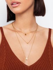 TOI & MOI Layering κολιέ 96-1116-125 Χρυσό TOI MOI