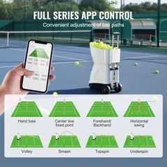 VEVOR Tennis Ball Machine Automatic Portable Ball Launcher Training Practice-thumb-2