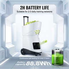 VEVOR Tennis Ball Machine Automatic Portable Ball Launcher Training Practice-thumb-3