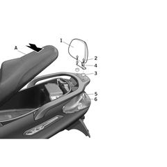 Μαξιλαράκι Συνεπιβάτη SHAD V0XV30RN PIAGGIO X7 300 I EVO'10