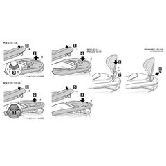 Αξεσουάρ SHAD H0PC10RV Βάση για Μαξ.Πλάτης (D0RP00 H' 08) HONDA PCX 125 I' 10-23