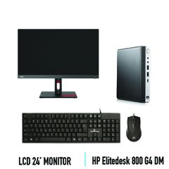 Σετ HP Elitedesk 800 G4 DM & Monitor 24″ & SET Keyboard/Mouse | |