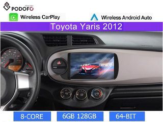 Toyota Yaris (2011-20) Android 13 Οθόνη 9" | 6GB RAM + 128GB ROM | Ασύρματο CarPlay & Aσύρματο Android Auto | GPS, WiFi, DSP
