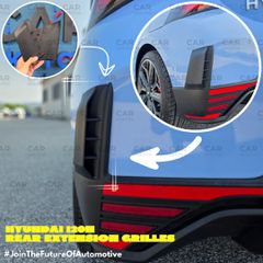 Hyundai i20 / i20 N / i20 N Line Πίσω Aero Fins – Επεκτάσεις Προφυλακτήρα