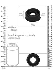 Pumped Silicone Pump Sleeve Medium - Black-thumb-2