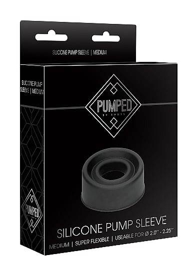 Pumped Silicone Pump Sleeve Medium - Black