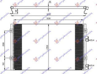 Ψυγείο A/C 2.2 Crd (540x350x16)  (5093708AA)   για CHRYSLER PT CRUISER 01-10