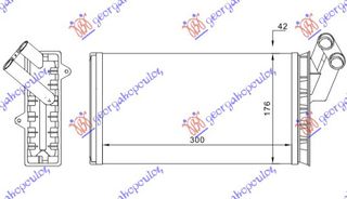 Ψυγείο Καλοριφέρ (300x176)  (6448A7)   για CITROEN JUMPY 95-03