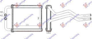 Ψυγείο Καλοριφέρ (149x225)  (971382B000)   για HYUNDAI SANTA FE 05-09