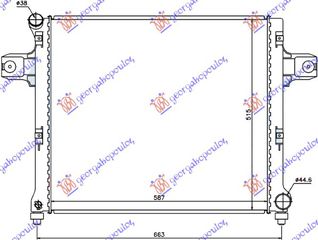 Ψυγείο Νερού 3.0 Πετρέλαιο Crd (590x515x37) (55116858AA) για JEEP COMMANDER 06-10
