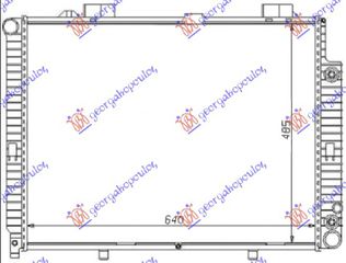 Ψυγείο Νερού 2.0 - 2.3 Βενζίνη - 2.2 Πετρέλαιο Μηχανικό / Αυτοματό & / - ac (640x490) (maHle BeHr Premium Line) (A2105004503) για MERCEDES E CLASS (W210) 96-99
