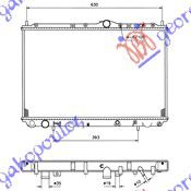 Ψυγείο Νερού 1.6 - 1.8 - 2.0 Βενζίνη & / - ac (40,2x65,5x16) KOYO (8602065) για VOLVO S40 00-04