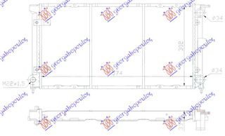 Ψυγείο Νερού 1.5 - 1.6 - 1.8 Βενζίνη - 1.6 Πετρέλαιο (570x320x34) MAHLE BEHR  (171121253CL)   για VW GOLF I 77-83