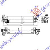Ψυγείο Intercooler 2.0i16v - 2.0dci (648x114x106) (144960001R) για RENAULT LAGUNA 07-15
