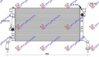 Ψυγείο Νερού 1.5 - 2.0 Dci Πετρέλαιο & / - A/C Μηχανικό (689x329) (214100004R) για RENAULT LAGUNA 07-15