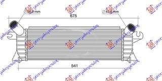 Ψυγείο Intercooler 1.9 Dci Πετρέλαιο (480x133) NISSENS (21410-00QAB) 2000- για RENAULT KANGOO 03-08