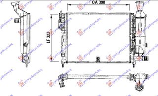 Ψυγείο Νερού 1.0 - 1.1 - 1.4 Βενζίνη (GTI) (390x320) (96082116)   για CITROEN AX 91-95