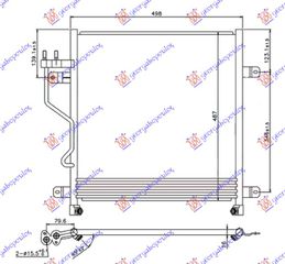 Ψυγείο A/C 2.5 - 2.8 Crd Πετρέλαιο Αυτοματό (460x480x16) (05183561AA) 2005- για JEEP CHEROKEE 02-08