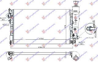 Ψυγείο Νερού 1.4 - 2.0 Βενζίνη & / - A/C (610x377) (1301G3)   για PEUGEOT 405 93-95