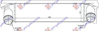 Ψυγείο Intercooler Βενζίνη & Πετρέλαιο (495x133x80) (17517600530) για BMW SERIES 1 (F21/20) 3/5D 11-15