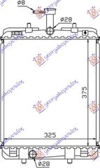 Ψυγείο Νερού 1.0cc & / - A/C (374x326) (164000Q020) για CITROEN C1 12-14