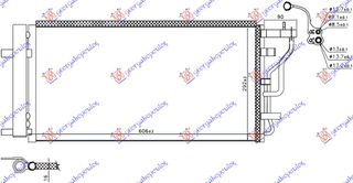 Ψυγείο A/C 1.0 - 1.4 T - gdi Βενζίνη 1.6 Crdi Πετρέλαιο  (97606F2290)   για HYUNDAI ELANTRA 15-19
