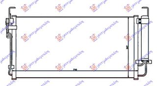 Ψυγείο A/C Βενζίνη & Πετρέλαιο (660x355x16)  (976063A100)   για HYUNDAI TRAJET 04-08