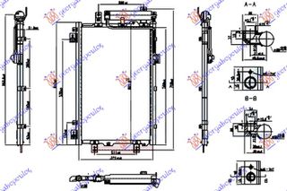 Ψυγείο A/C Ηλεκτρικό (ev) (600x370x22) NISSENS (97606K4500)   για HYUNDAI KONA 17-20