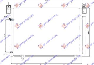 Ψυγείο A/C 2.0 - 2.3 - 3.0i Βενζίνη - 2.0 TDI Πετρέλαιο (670x460) (LD4761480B) για MAZDA MPV 03-06